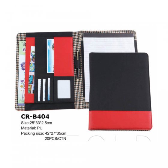 CR-B404 PU Leather Pretty Ｗoman File Folder Portfolio Colours