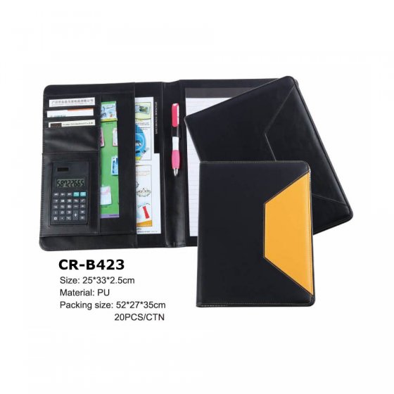 CR-B423 PU Leather Personalized Envelop style Document case Portfolio