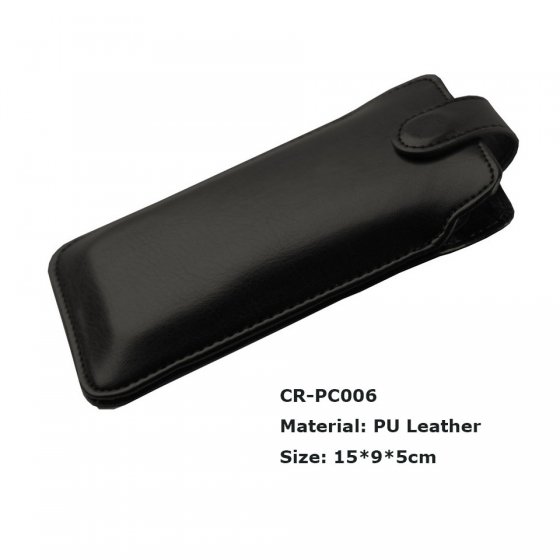 CR-PC006 PU Leather Smart Phone Slip Case with a Strap Leather