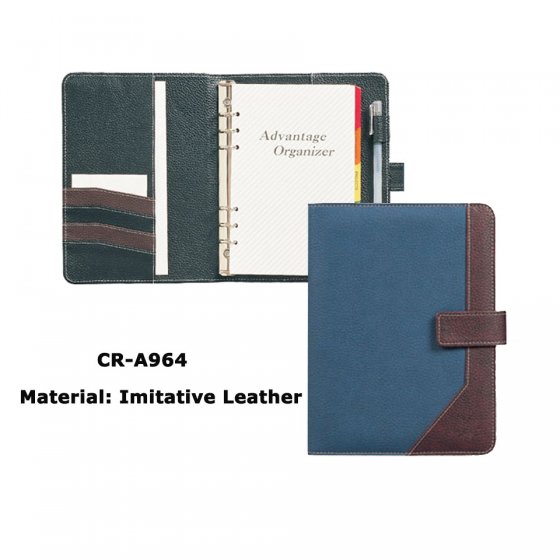 CR-A964 Leather Cover Ring Binder 2016 Organiser
