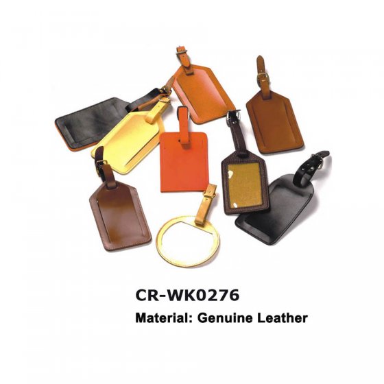 CR-WK0276 Genuine Leather Large Luggage Tag