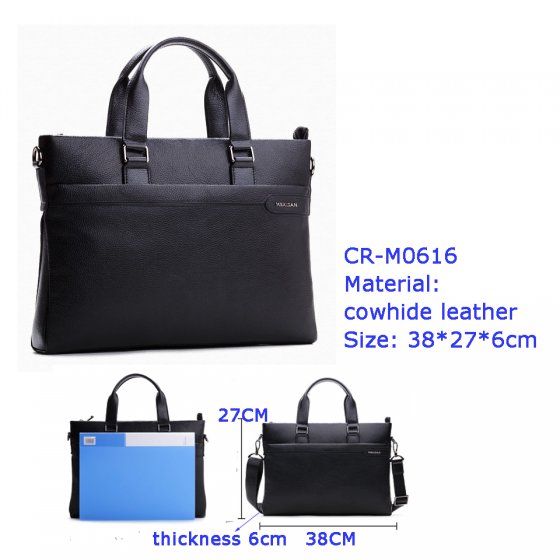 CR-M0616 Daily use product new business handbag briefcase mens leather laptop bag